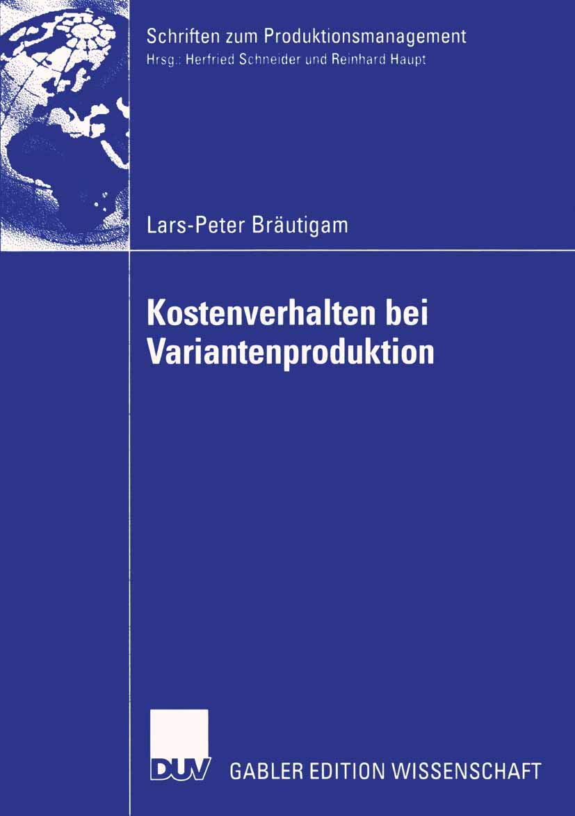 Kostenverhalten bei Variantenproduktion book