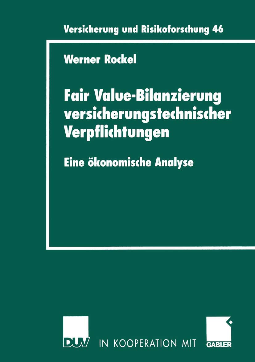 Fair Value-Bilanzierung versicherungstechnischer Verpflichtungen Law