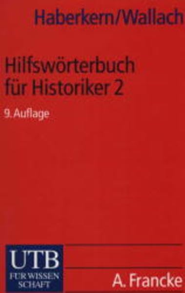 Hilfswörterbuch für Historiker 2 Learning & Reference