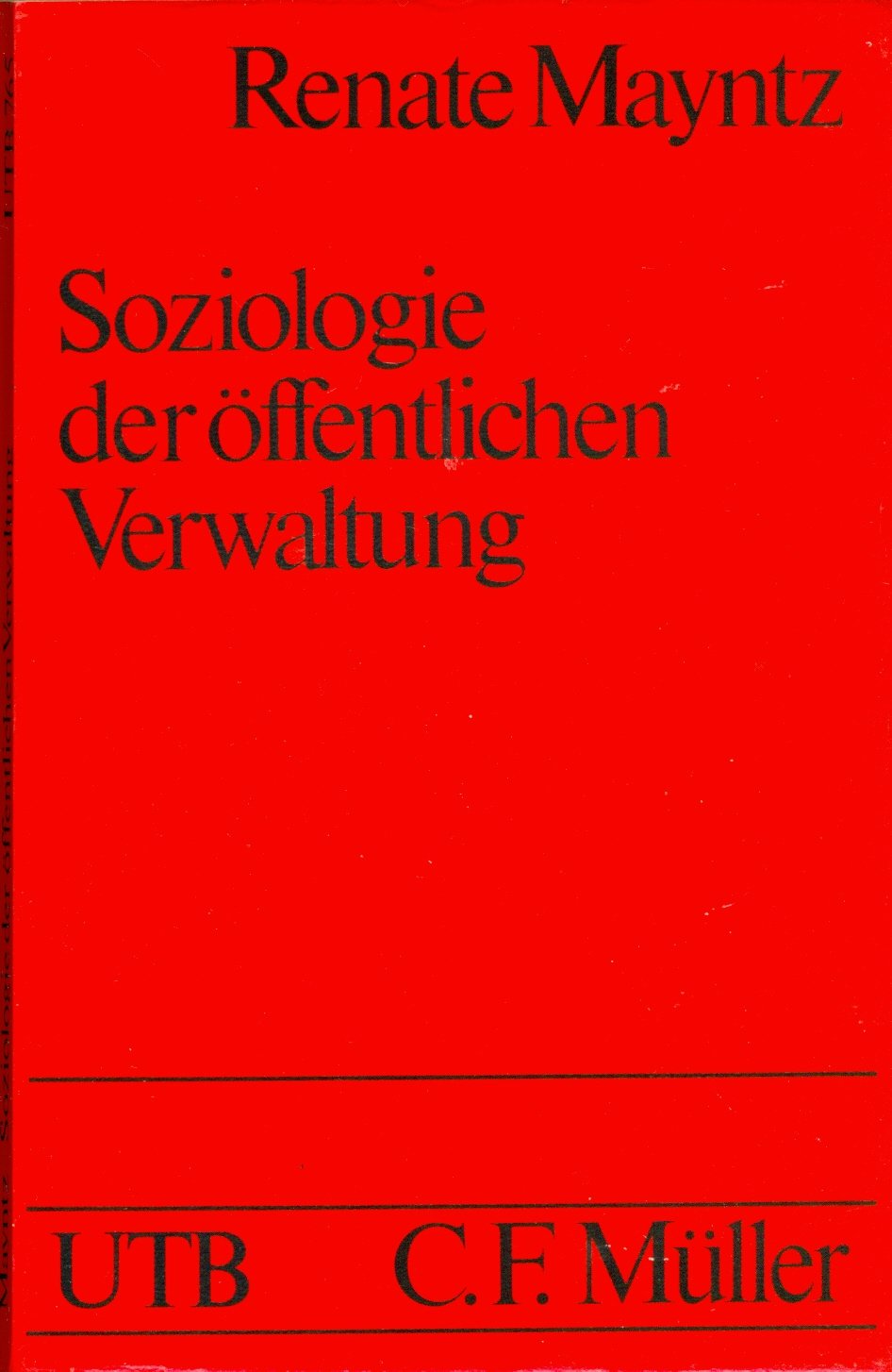 Soziologie der öffentlichen Verwaltung book