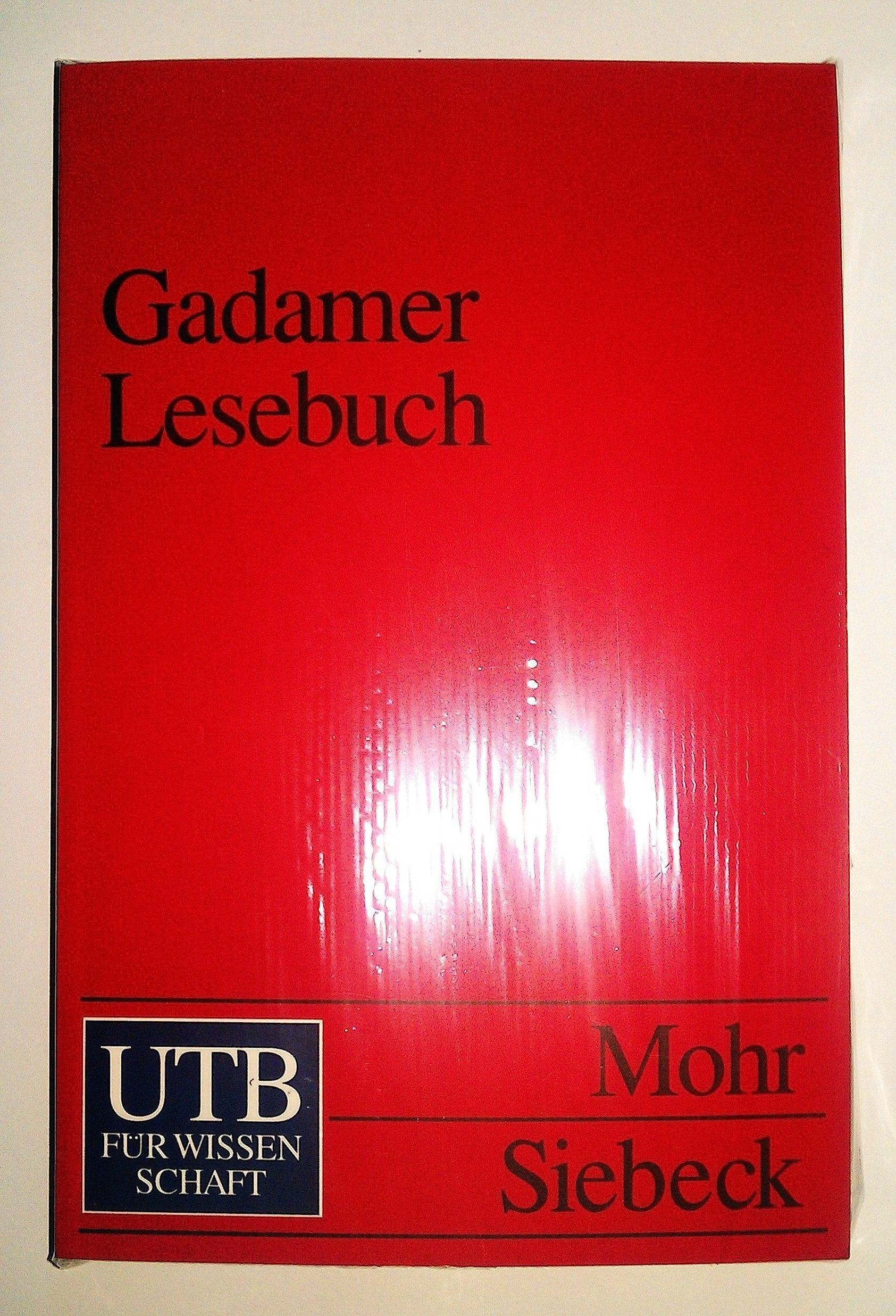 Gadamer Lesebuch (UTB S (Small-Format): Uni-Taschenbücher) Philosophy