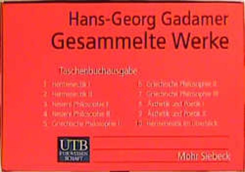 Gesammelte Werke: Jubiläumsausgabe zum 100. Geburtstag (UTB S (Small-Format): Uni-Taschenbücher) Philosophy