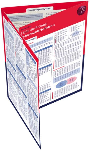 Fit für die Prüfung: Betriebswirtschaftslehre: Lerntafel (UTB XL) Law