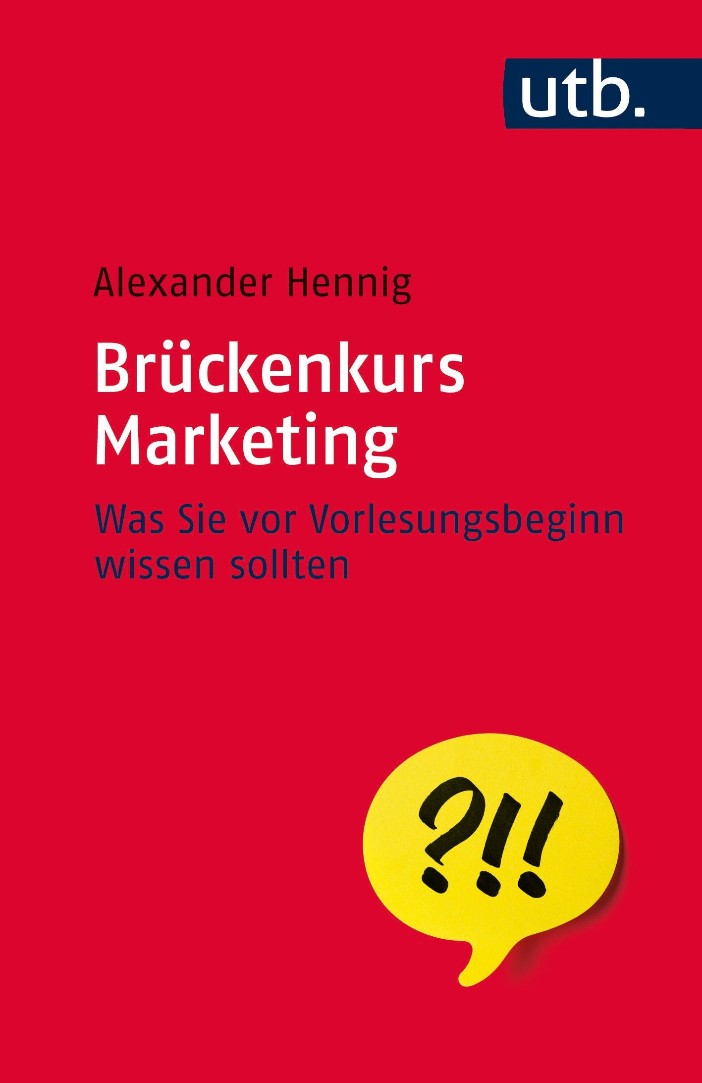 Brückenkurs Marketing book