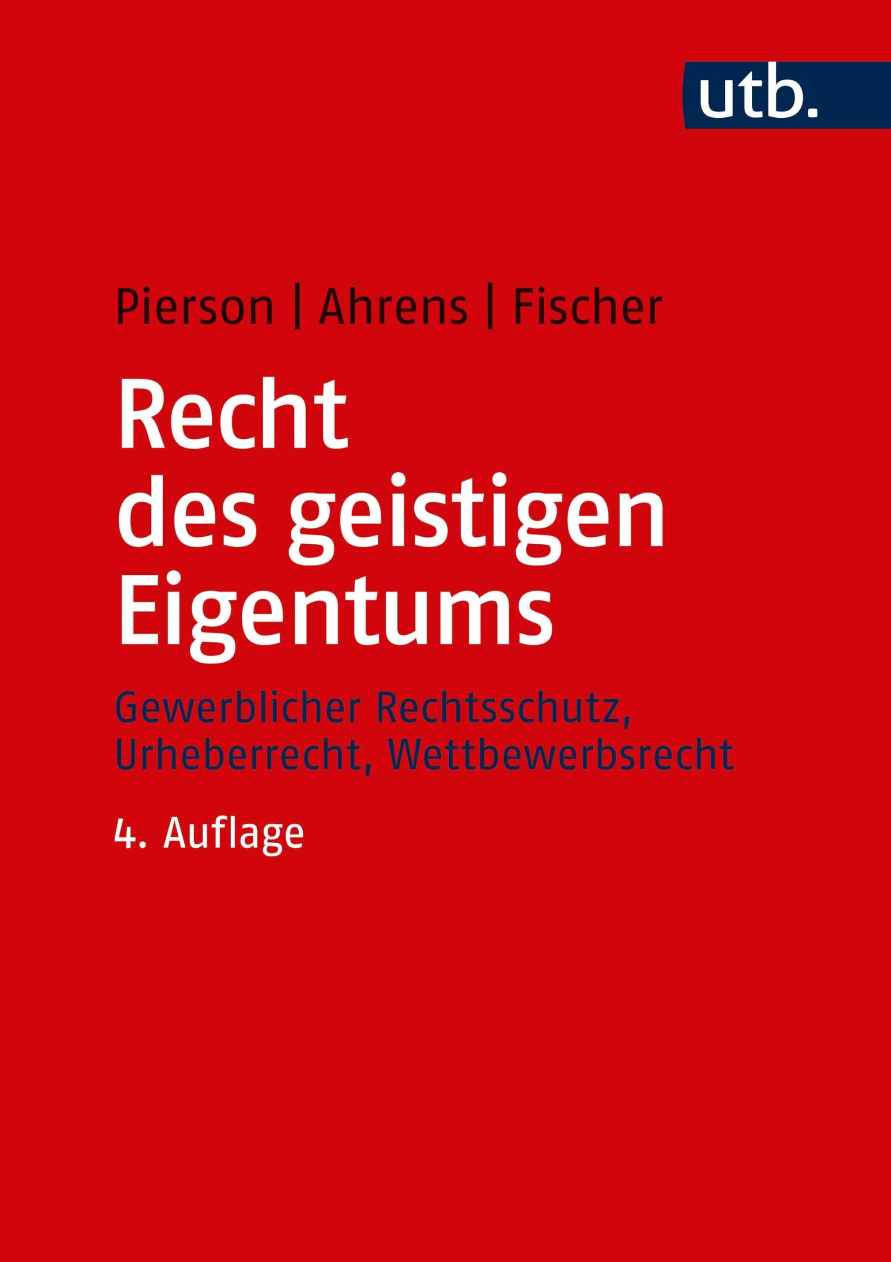 Recht des geistigen Eigentums Law Books