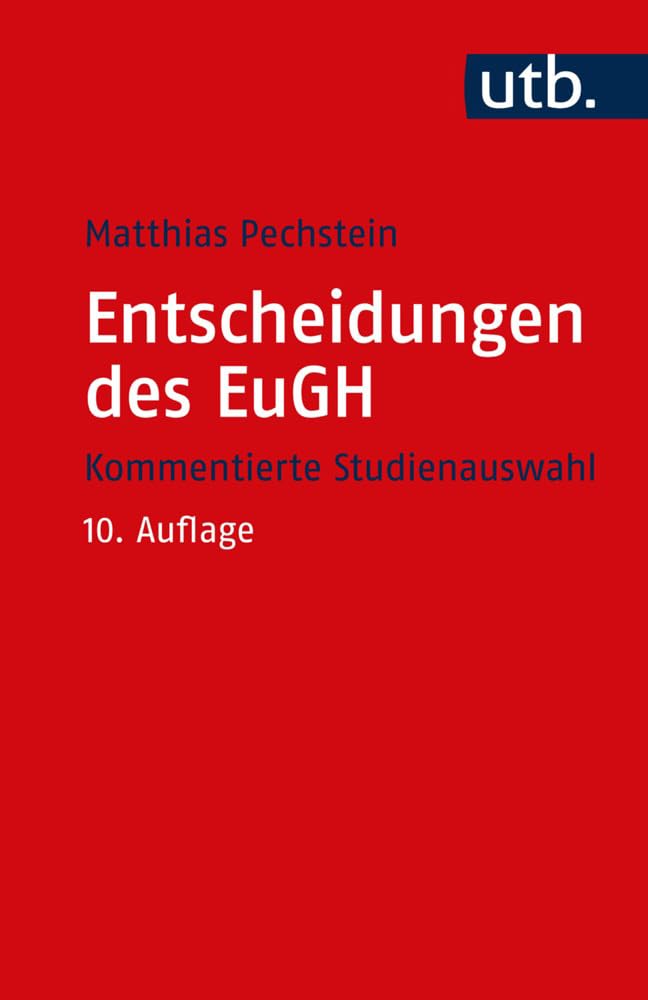 Entscheidungen des EuGH Law Books