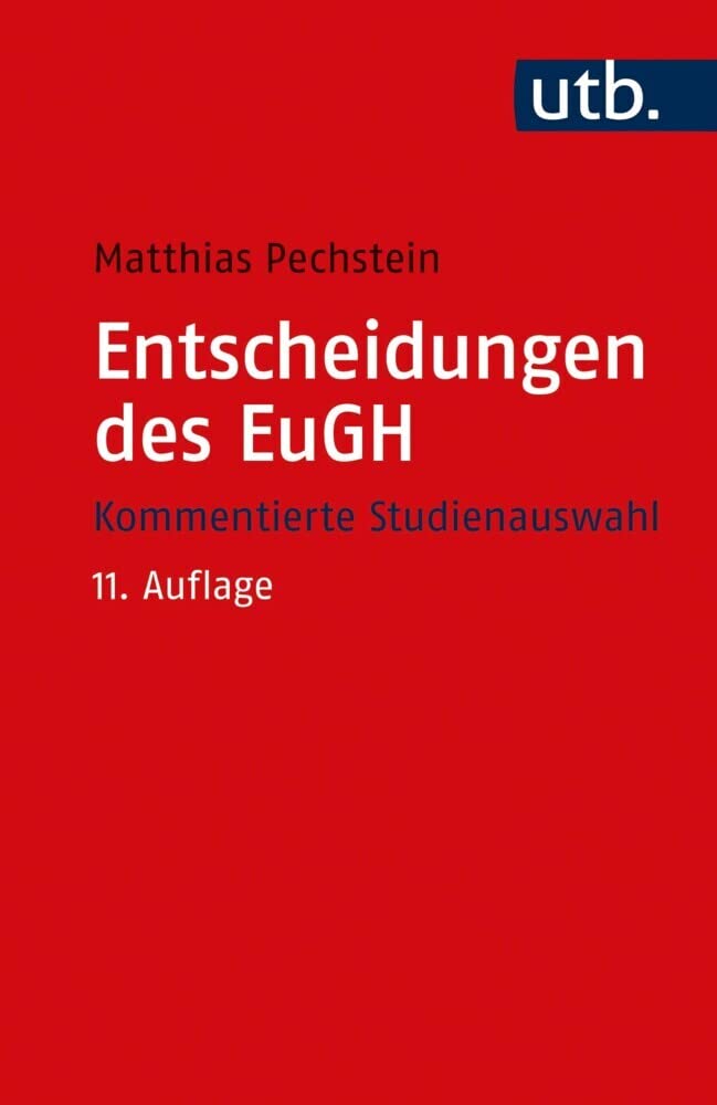 Entscheidungen des EuGH Law Books
