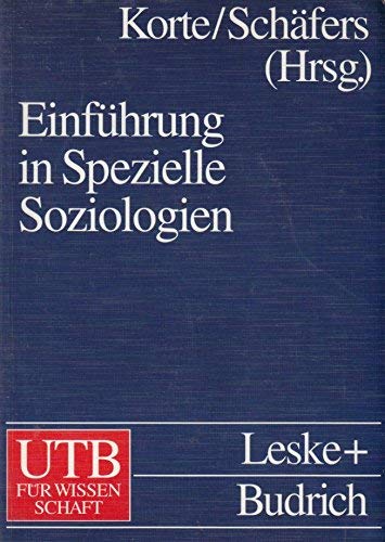 Einführung in Spezielle Soziologien Books