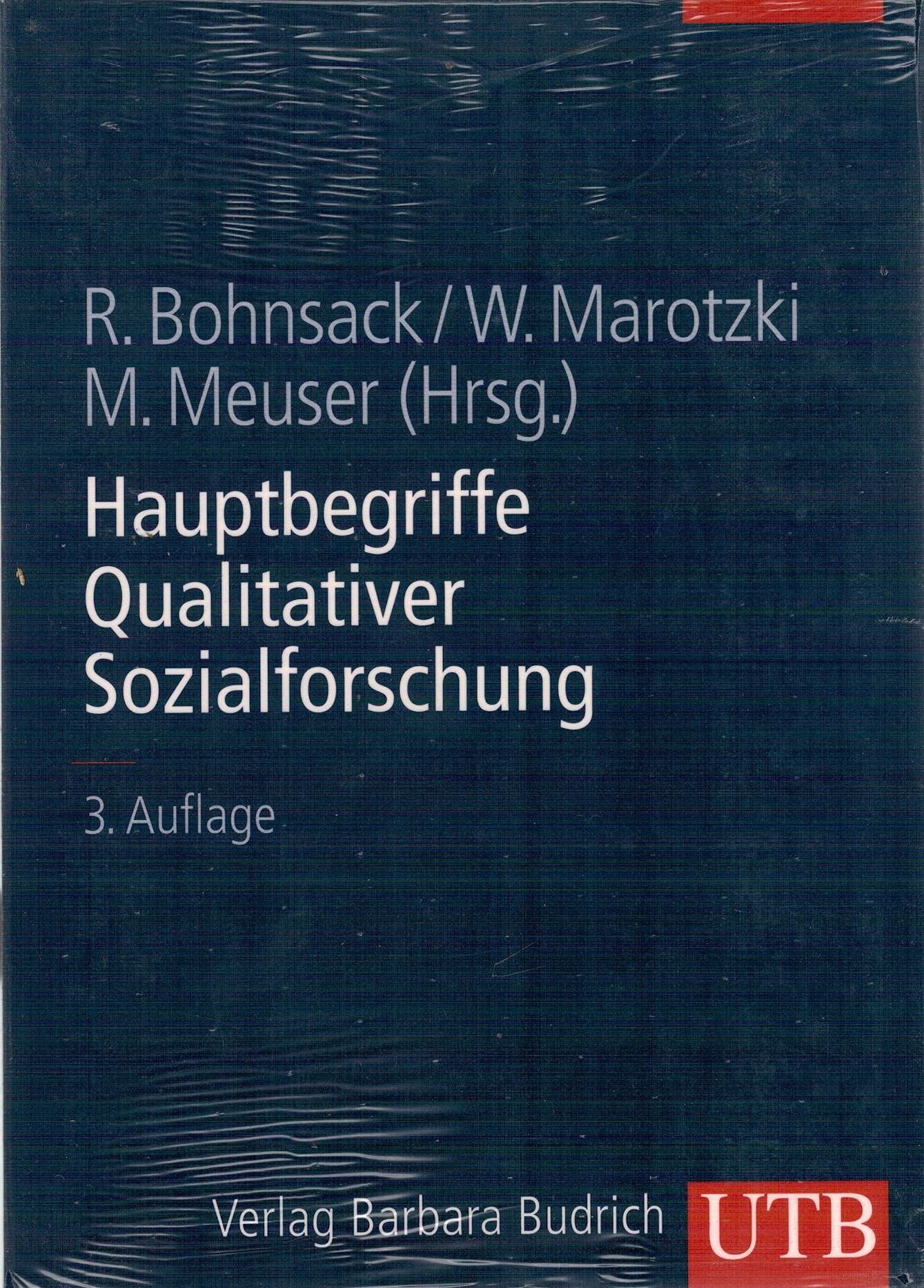 Hauptbegriffe Qualitativer Sozialforschung Law