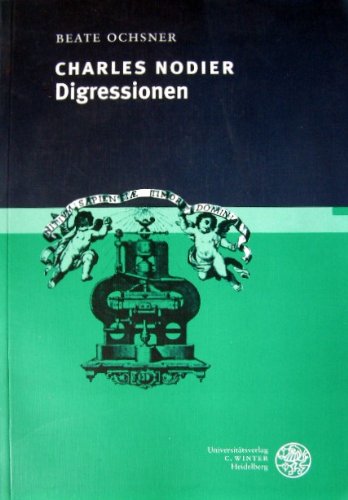 Product Image: Charles Nodier: Digressionen (Studia Romanica)