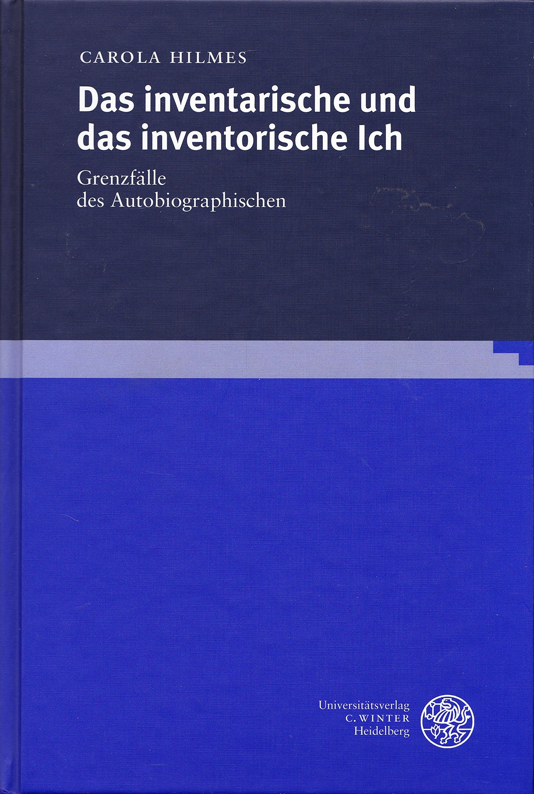 Das inventarische und das inventorische Ich Contemporary literature