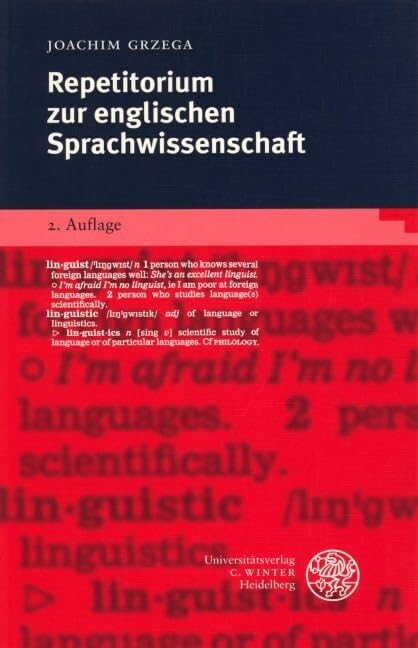 Repetitorium zur englischen Sprachwissenschaft (Sprachwissenschaftliche Studienbücher) Social Sciences
