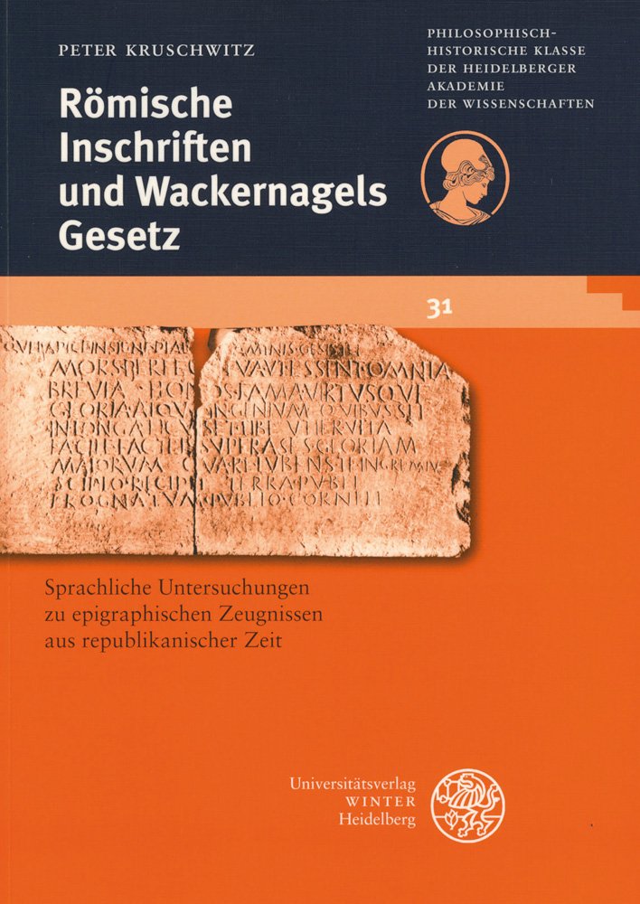 Römische Inschriften und Wackernagels Gesetz book