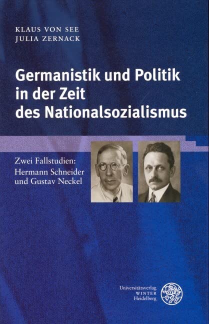 Germanistik und Politik in der Zeit des Nationalsozialismus Social Sciences