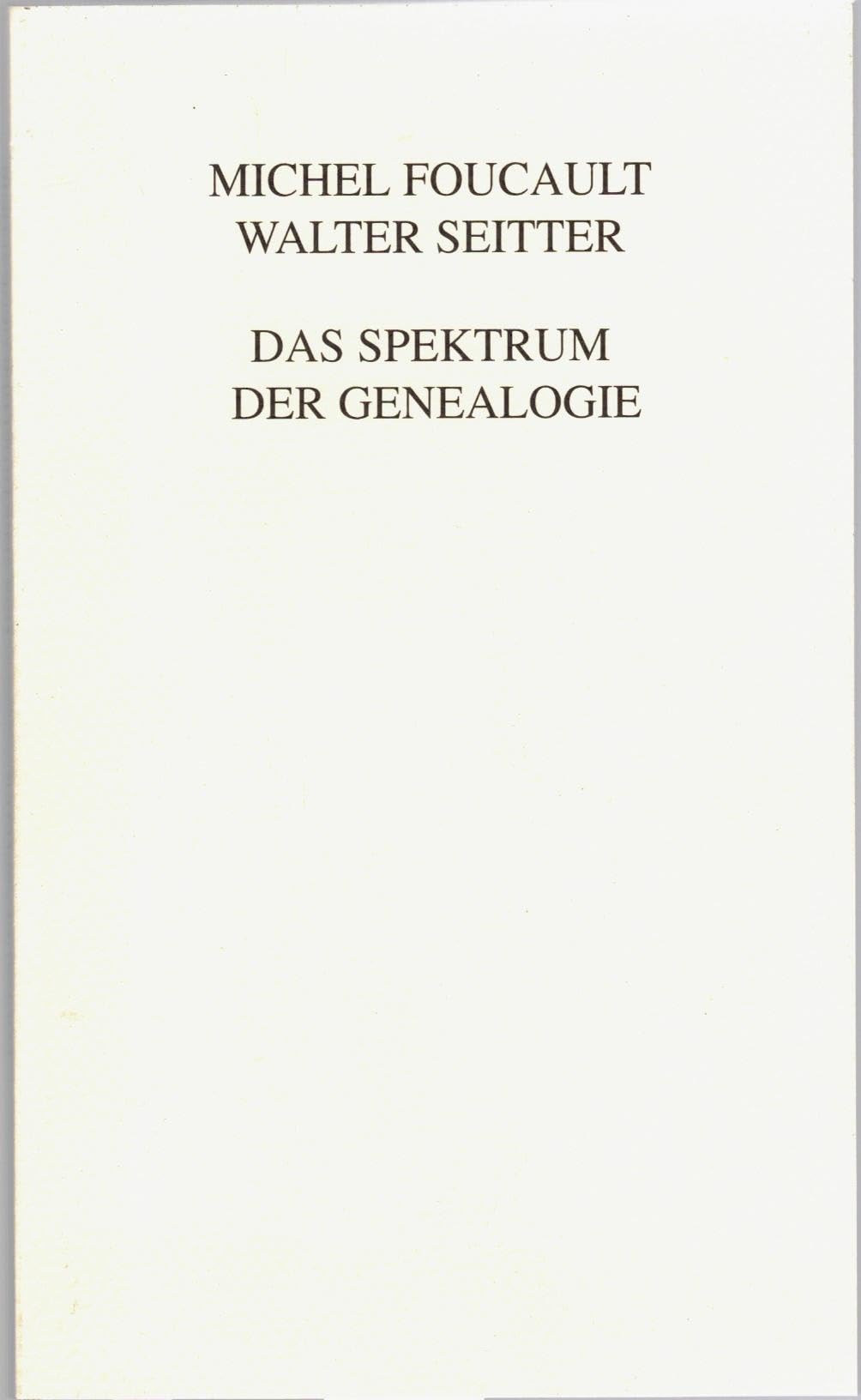 Das Spektrum der Genealogie Philosophy