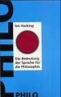 Die Bedeutung der Sprache für die Philosophie Philosophy