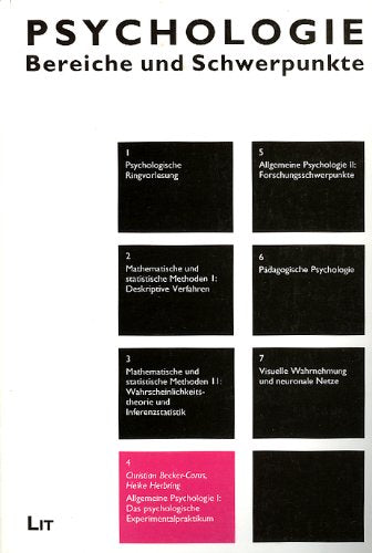 Allgemeine Psychologie. Band 1: Das psychologische Experimentalpraktikum Books