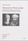 Hirntod als Wertverhalt: Medizinethische Bausteine aus Jonas Cohns Wertwissenschaft und Maimonides Theologie Medicine
