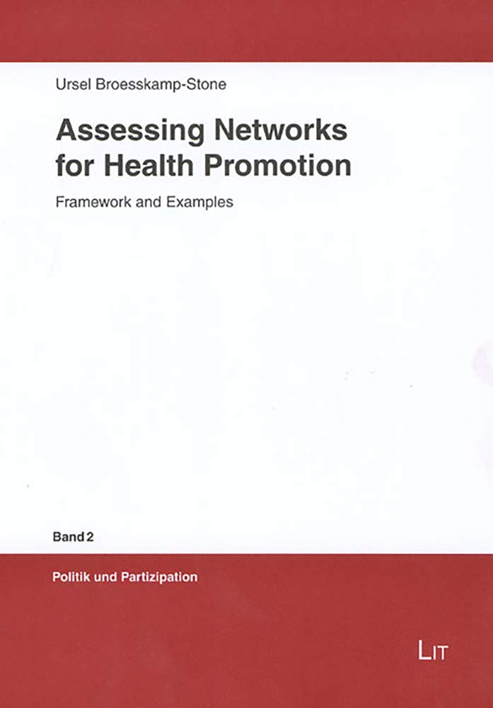 Product Image: Assessing Networks For Health Promotion: Framework And Examples