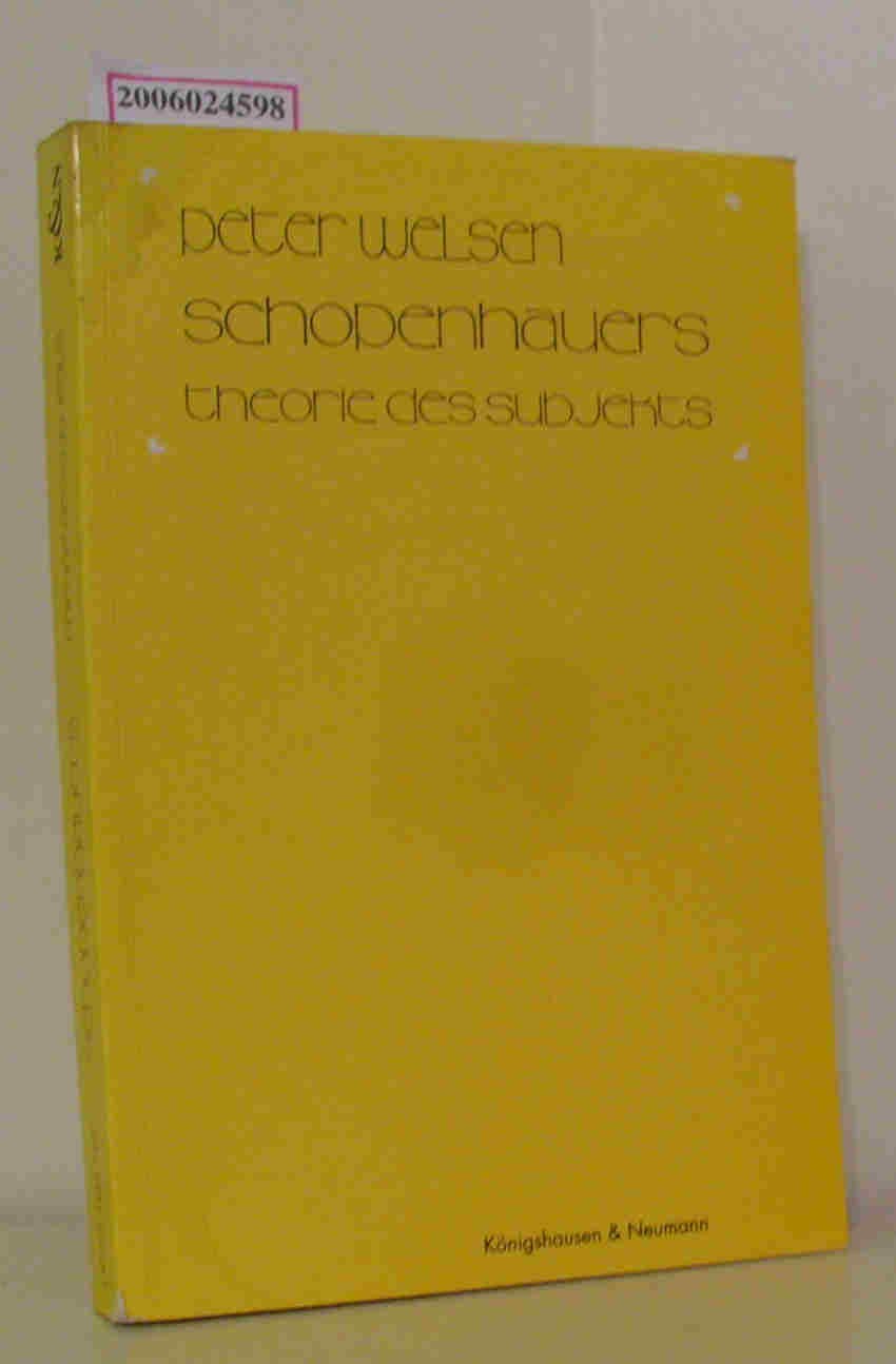 Schopenhauers Theorie des Subjekts: Ihre transzendentalphilosophischen, anthropologischen und naturmetaphysischen Grundlagen (Studien und Materialien zum Neukantianismus) book