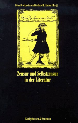 Zensur und Selbstzensur in der Literatur book