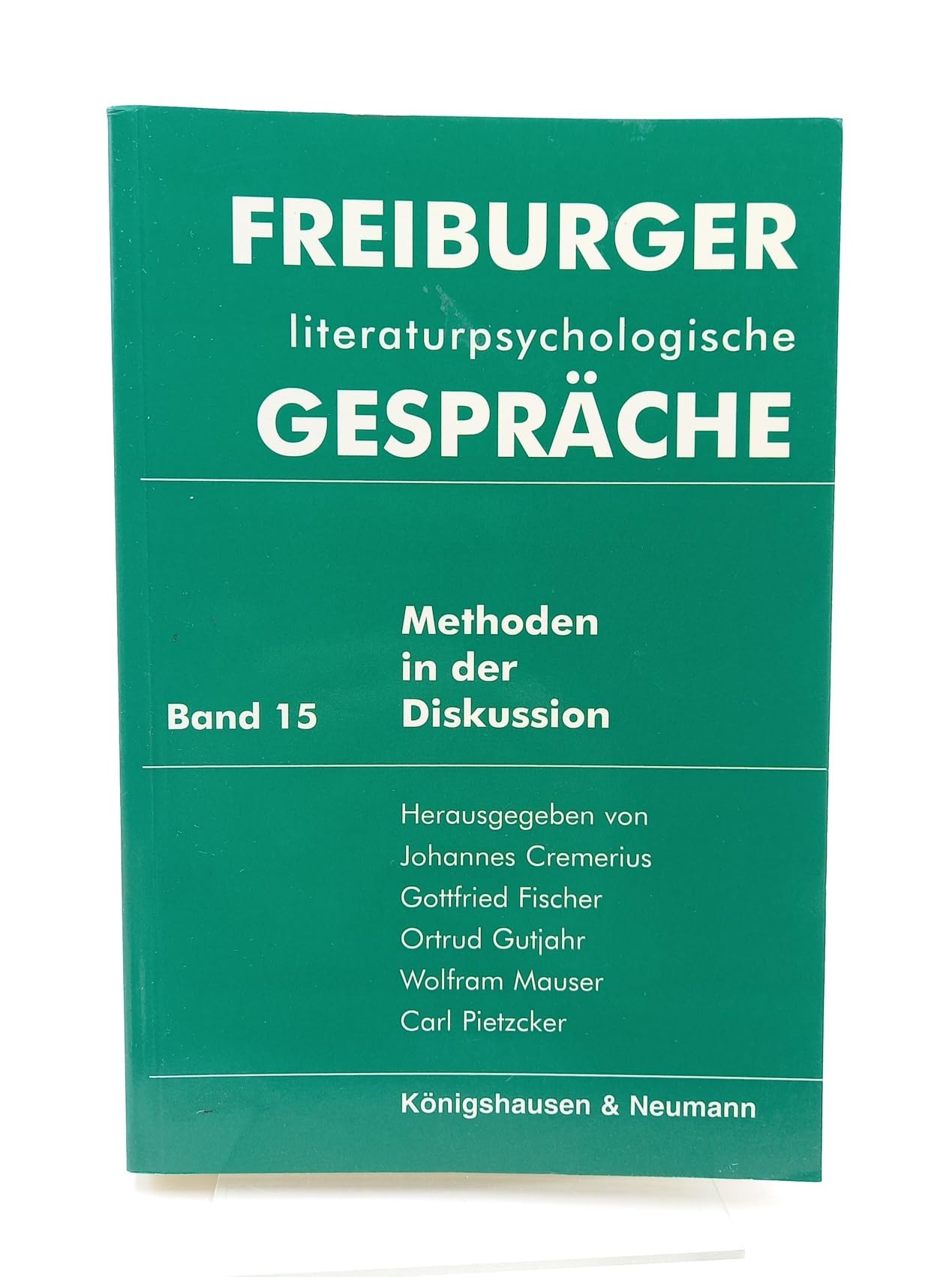 Freiburger literaturpsychologische Gespräche, Bd.15, Methoden in der Diskussion Contemporary literature