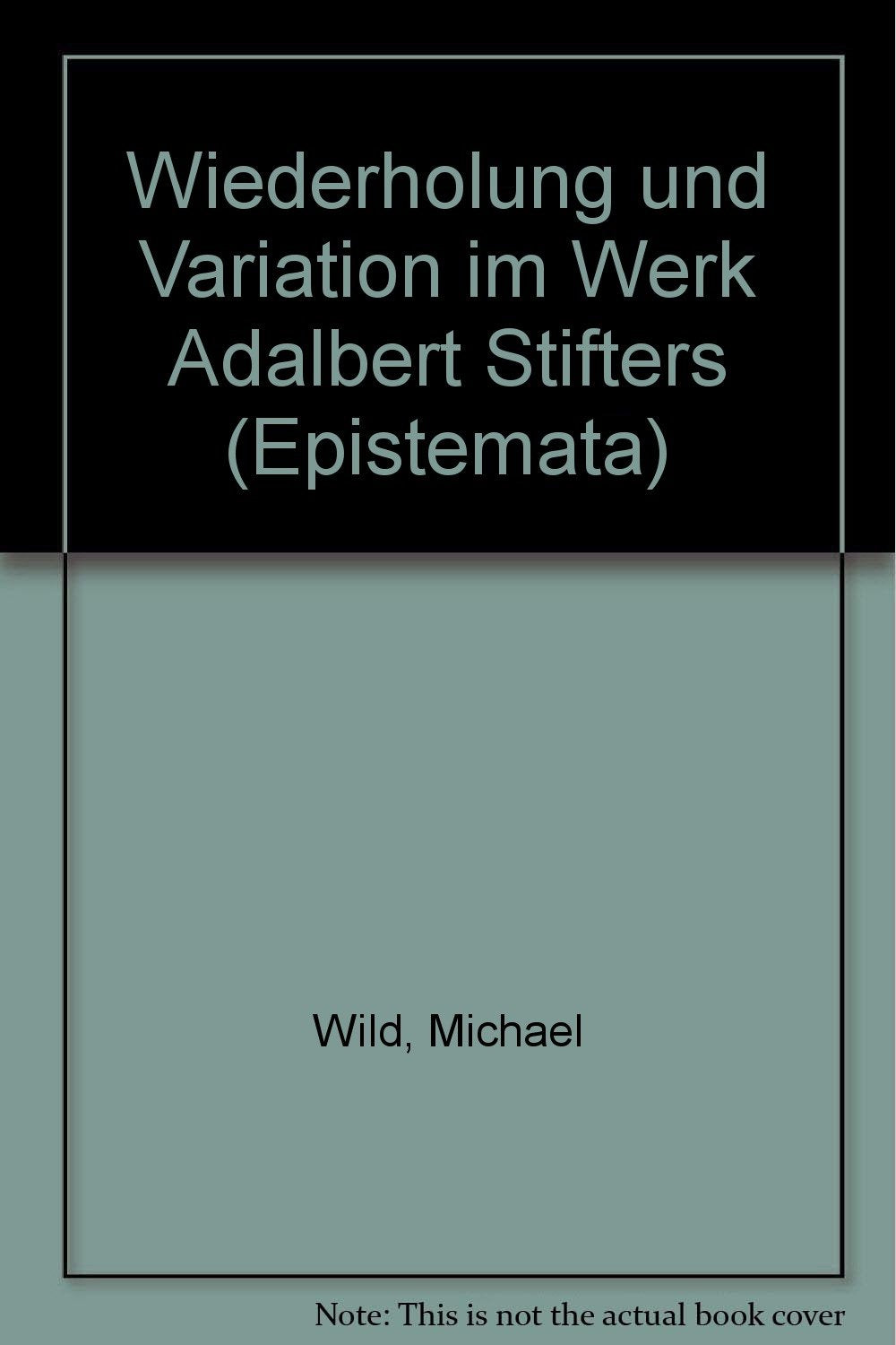 Wiederholung und Variation im Werk Adalbert Stifters (Epistemata - Würzburger wissenschaftliche Schriften. Reihe Literaturwissenschaft) Contemporary literature Books