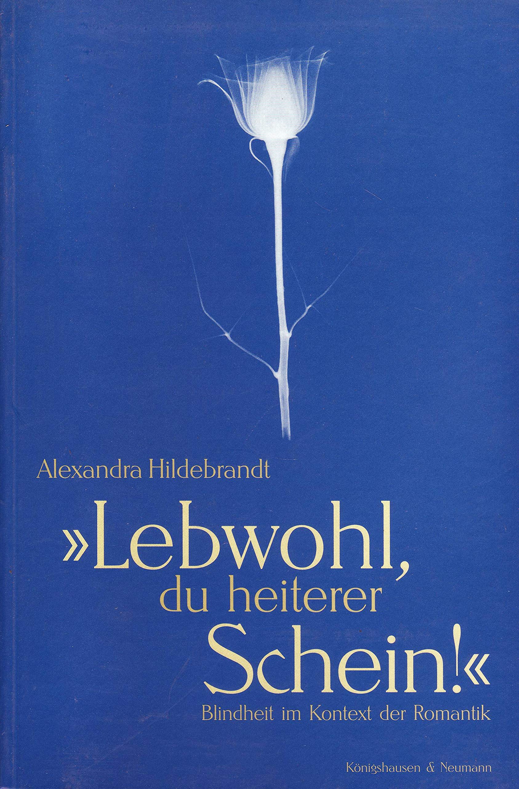 Lebwohl, du heiterer Schein!: Blindheit im Kontext der Romantik: Blindheit im Kontext der Romantik. Diss. (Epistemata - Würzburger wissenschaftliche Schriften. Reihe Literaturwissenschaft) Contemporary literature Books