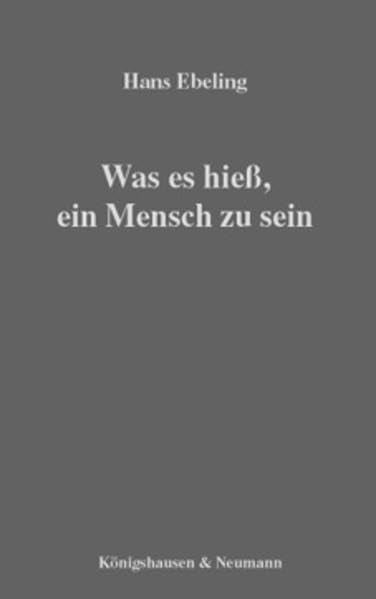Product Image: Was es hieß, ein Mensch zu sein