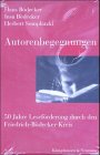 Autorenbegegnungen: 50 Jahre Leseförderung durch den Friedrich-Bödecker-Kreis Law