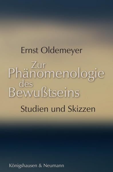 Zur Phänomenologie des Bewußtseins: Studien und Skizzen Philosophy