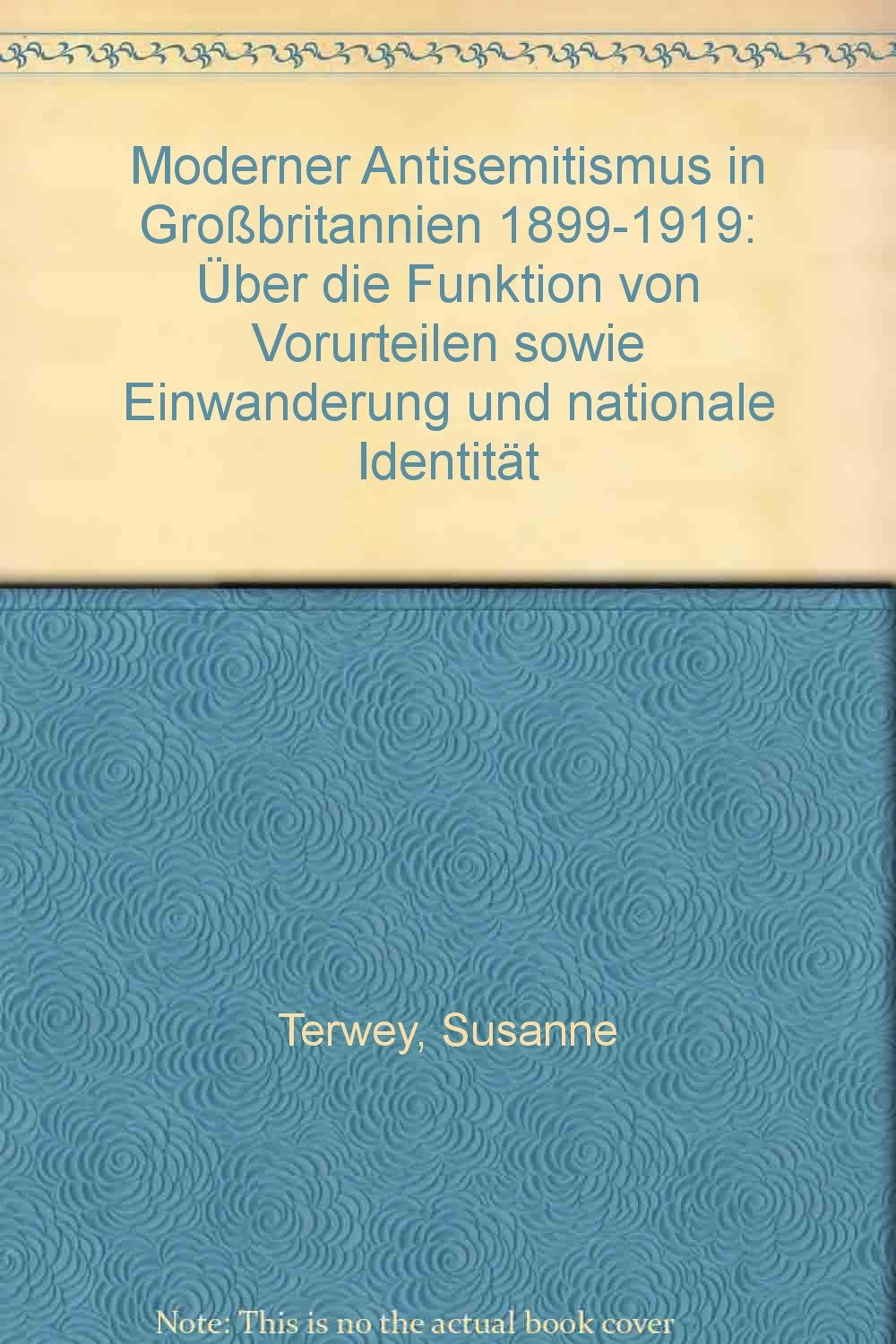 Moderner Antisemitismus in Großbritannien 1899-1919 Politics & History