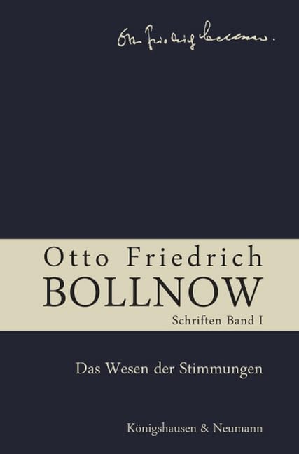Otto Friedrich Bollnow: Schriften - Band 1 Philosophy