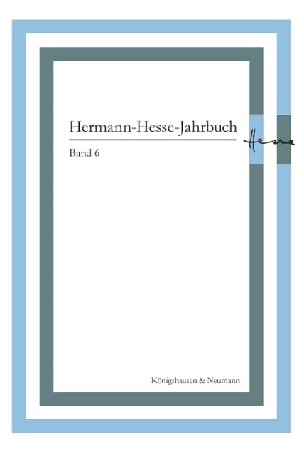 Hermann-Hesse-Jahrbuch, Band 6 Social Sciences