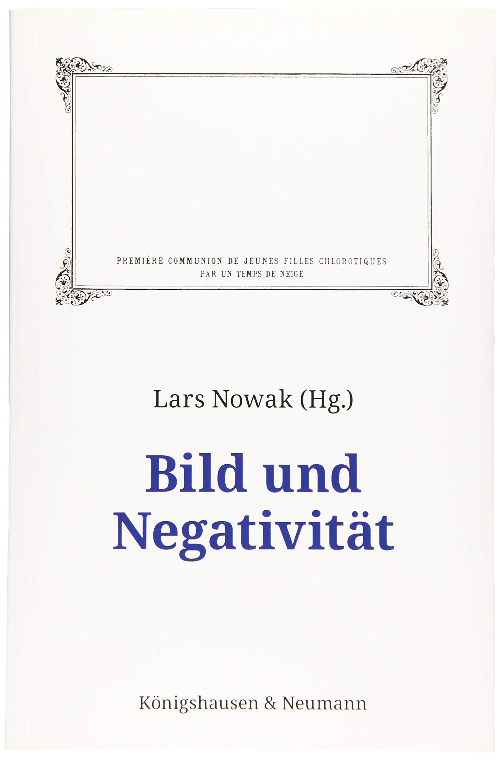 Bild und Negativität Books