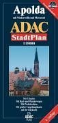 ADAC Stadtpläne, Apolda: Mit Citypl., Rad- u. Wanderwegen, Postleitzahlen sowie großer Umgebungskte. Maps & Plans