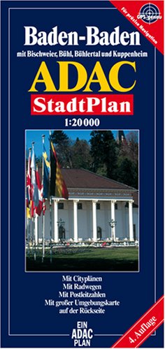 ADAC StadtPlan Baden-Baden mit Bischweier, Bühlertal, Hügelheim, Iffezheim, Kupp: Mit Citypln. Mit Postleitzahlen. Mit großer Umgebungskte. Leisure, Home & Garden