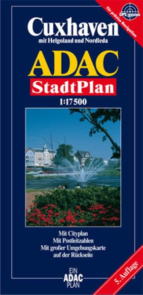 ADAC Stadtpläne, Cuxhaven mit Helgoland: Mit Citypl., Radwegen, Postleitzahlen u. großer Umgebungskte.. GPS-genau Leisure, Home & Garden