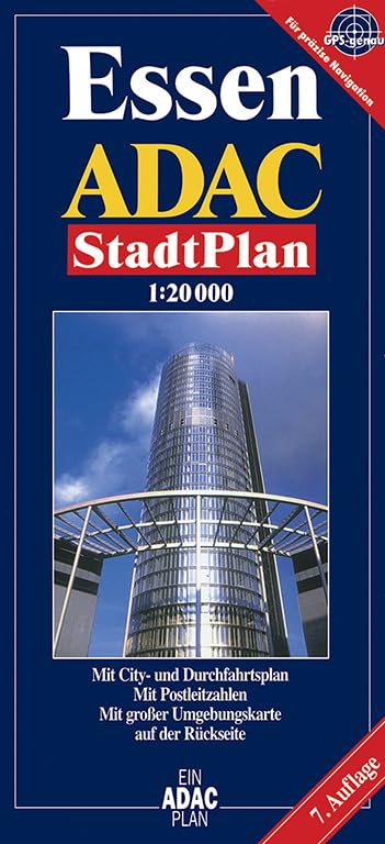 ADAC StadtPlan Essen 1:20 000: Mit City- u. Durchfahrtsplan. Mit Postleitzahlen. Mit großer Umgebungskarte. GPS-genau (ADAC Stadtpläne) Leisure, Home & Garden