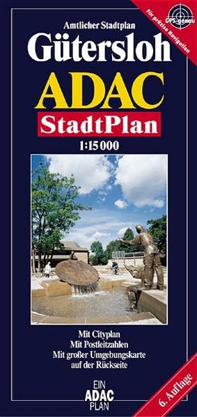 ADAC Stadtplan Amtlicher Stadtplan Gütersloh: Mit City- u. Durchfahrtspl., Rad- u. Wanderwegen, Postleitzahlen sowie großer Umgebungskte. (ADAC Stadtpläne) Leisure, Home & Garden