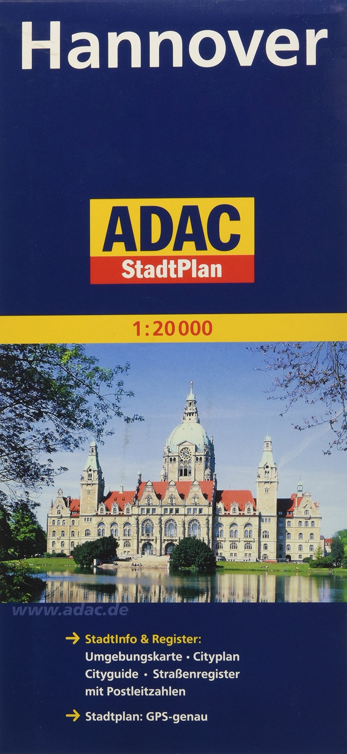 ADAC Stadtplan Hannover 1 : 20 000 Leisure, Home & Garden