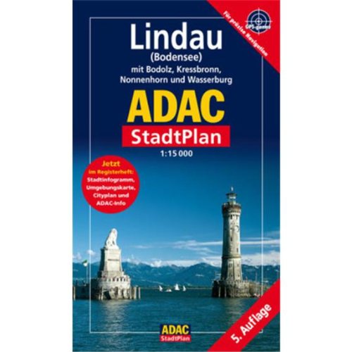 ADAC Stadtpläne, Lindau (Bodensee) mit Bodolz: Mit Bodolz, Kressbronn, Nonnenhorn und Wasserburg. GPS-genau (ADAC StadtPlan Kompakt) Leisure, Home & Garden