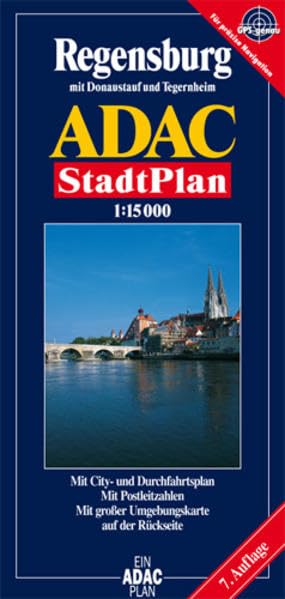 ADAC Stadtpläne, Regensburg: Mit City- u. Durchfahrtspl. Mit Postleitzahlen. Mit großer Umgebungskte. Leisure, Home & Garden