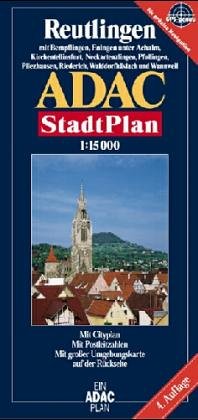 ADAC Stadtplan Reutlingen: Mit Citypl., Postleitzahlen u. großer Umgebungskte. Maps & Plans