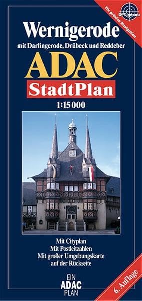 ADAC Stadtpläne, Wernigerode mit Darlingerode, Drübeck und Reddeber: Mit Citypl., Wanderwegen u. großer Umgebungskte. Leisure, Home & Garden