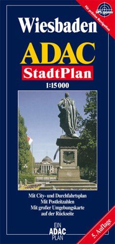 ADAC Stadtpläne, Wiesbaden: Mit City- u. Durchfahrtsplan. Mit Postleitzahlen u. Umgebungskarte. GPS-genau Leisure, Home & Garden