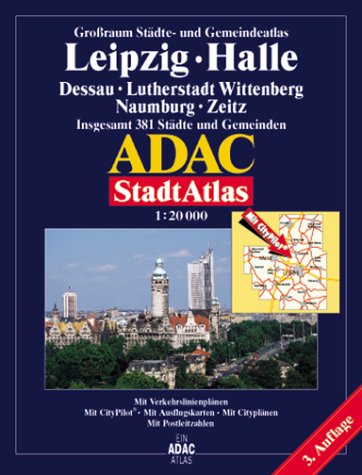 ADAC Stadtatlanten, Großraum Städte- und Gemeindeatlas Leipzig, Halle Maps & Plans