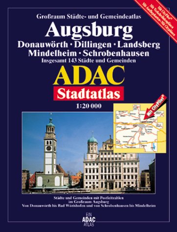 Augsburg: Grossraum ADAC Stadtatlanten 1:20000 Books