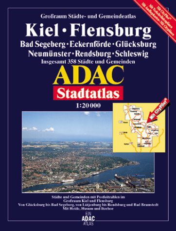 ADAC Stadtatlanten, Großraum Städte- und Gemeindeatlas Kiel, Flensburg Maps & Plans