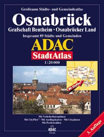 ADAC Stadtatlanten, Großraum Städte- und Gemeindeatlas Osnabrück, Grafschaft Bentheim, Osnabrücker Land Maps & Plans